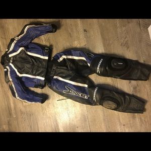 Joe Rocket Leather Motorcycle jacket and pants